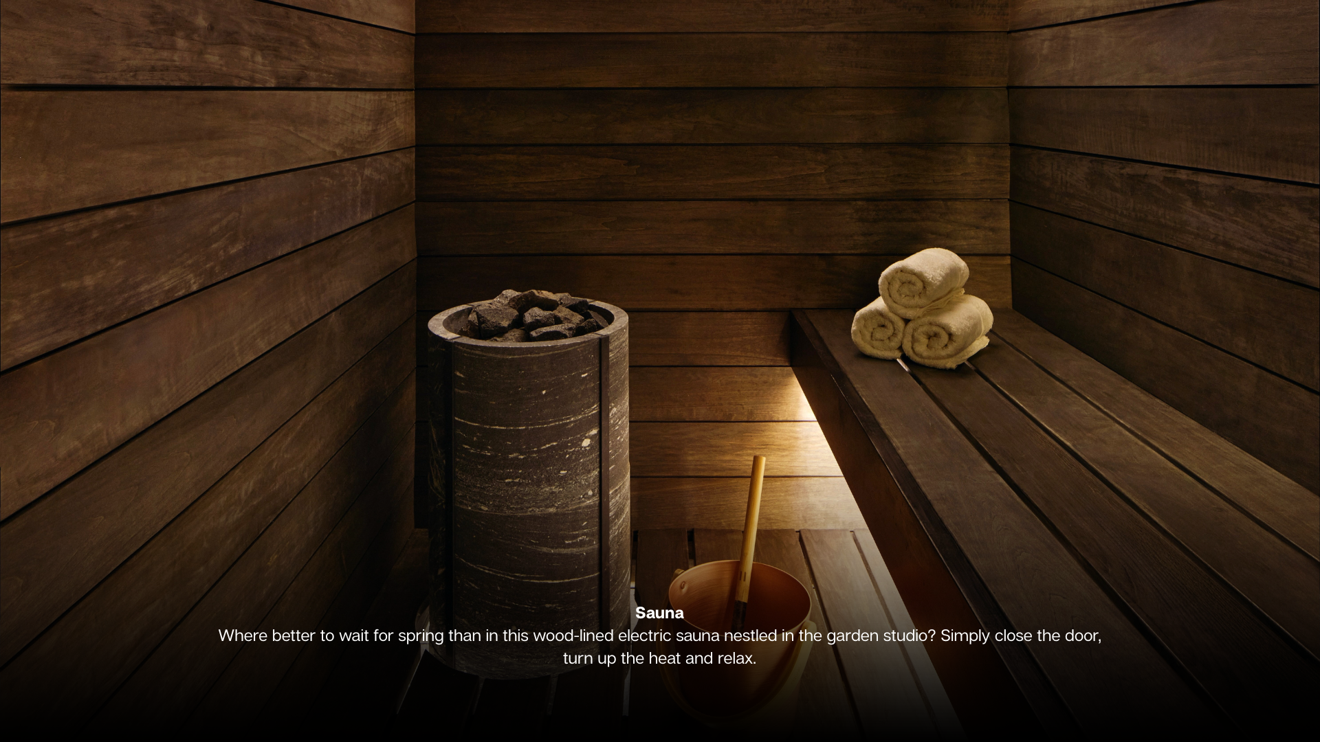 Living Room Make the most of cosy season in this living room where earth tones, velvet and wood creae warmth and spectacular windows frame garden views. Kitchen Island Take centre stage on a elect (11)