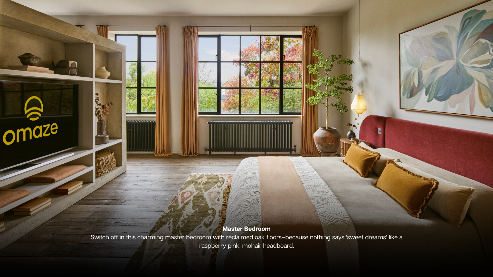 Living Room Make the most of cosy season in this living room where earth tones, velvet and wood creae warmth and spectacular windows frame garden views. Kitchen Island Take centre stage on a elect (4)